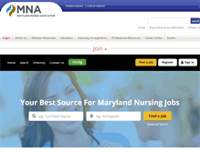 Tablet Screenshot of mnacareercenter.marylandrn.org